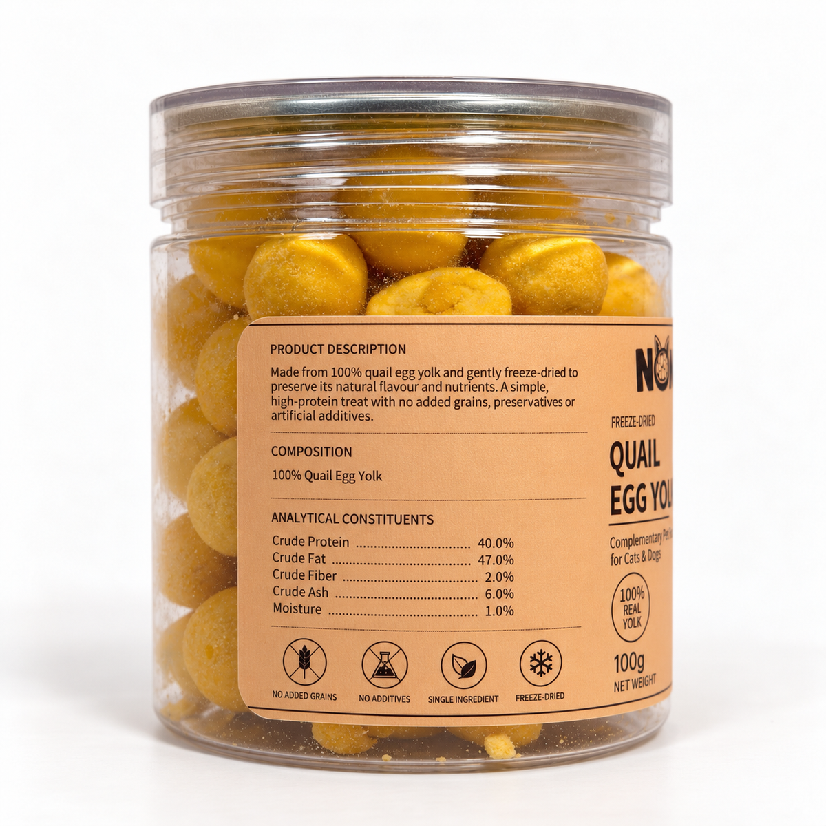 Freeze-Dried Quail Egg Yolk – 100g