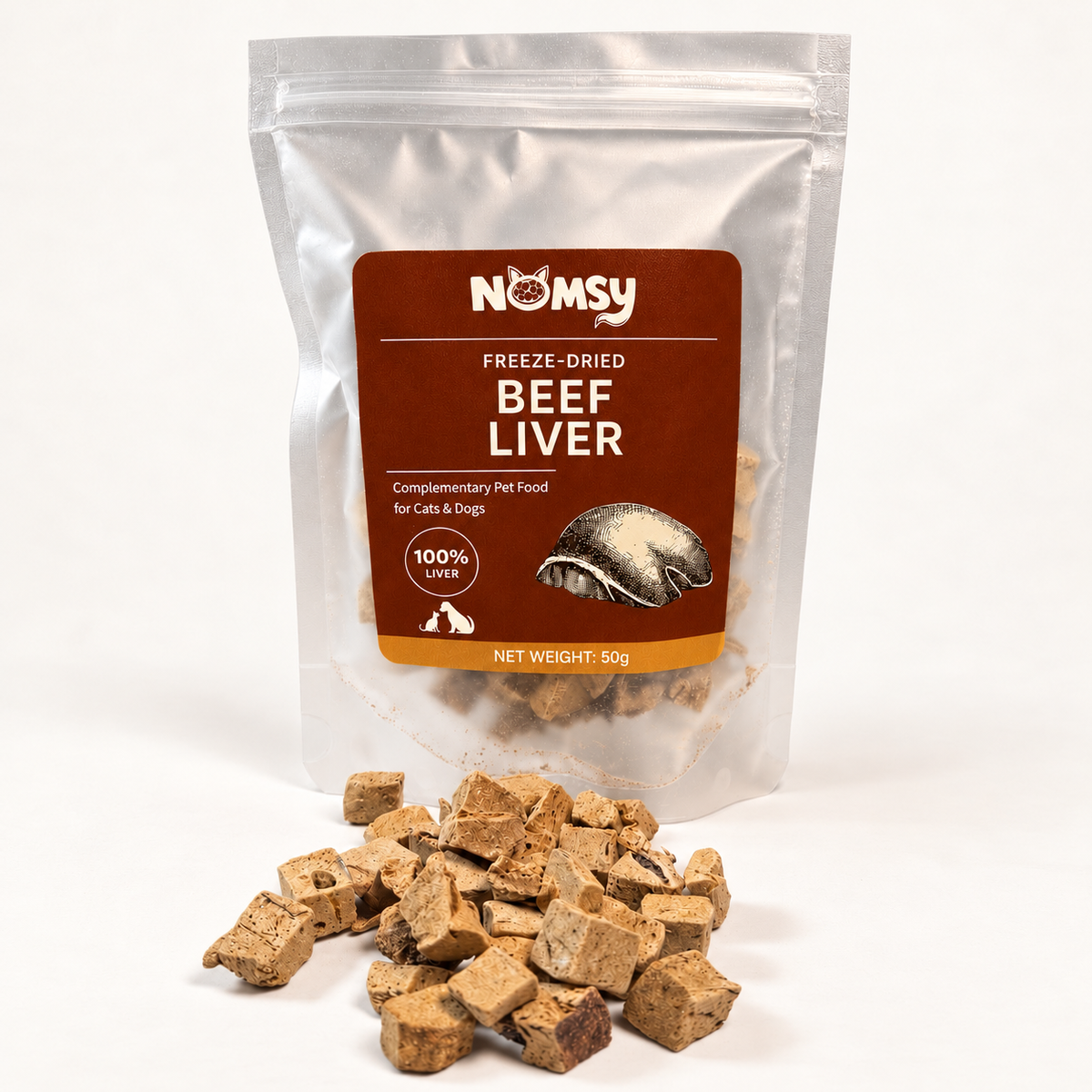 Freeze-Dried Beef Liver – 50g