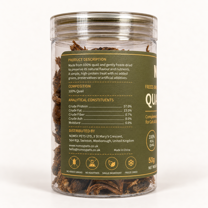 Freeze-Dried Quail – 50g